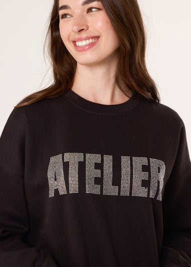 Blue Vanilla Black Atelier Diamante Sweatshirt