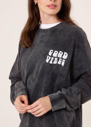 Blue Vanilla Grey Good Vibes Sweatshirt