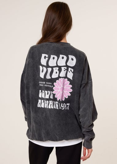 Blue Vanilla Grey Good Vibes Sweatshirt