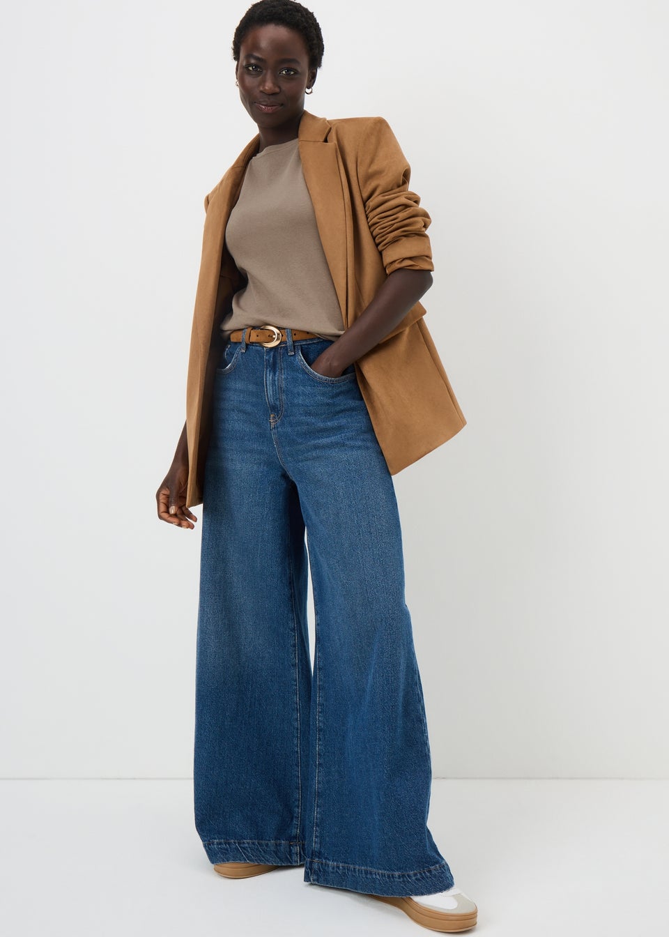 Brown Fossil Fitted T-Shirt