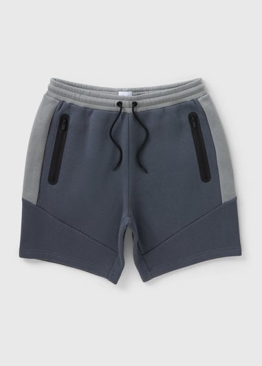 Souluxe Charcoal Clean Panel Jogger Shorts