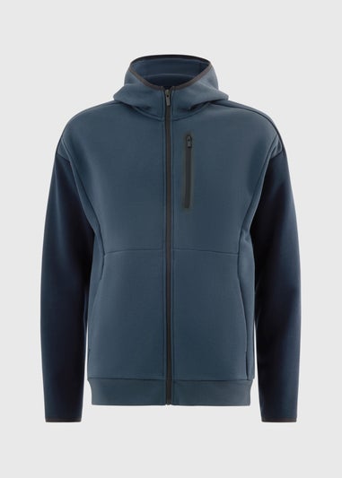 Souluxe Navy Zip Up Hoodie