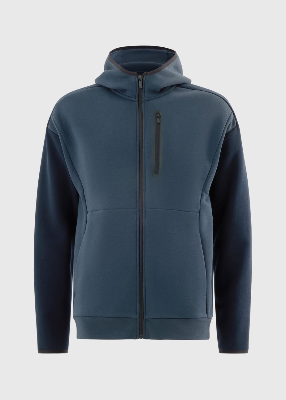 Souluxe Navy Zip Up Hoodie