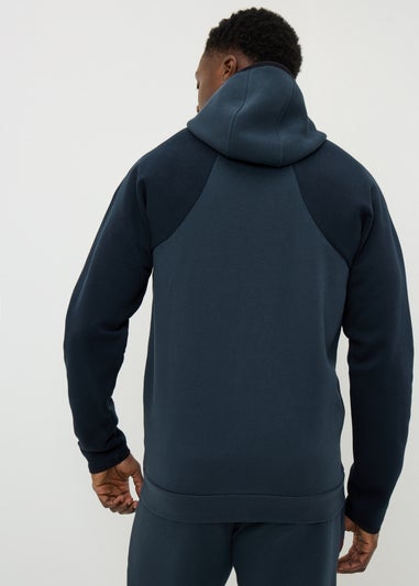Souluxe Navy Zip Up Hoodie
