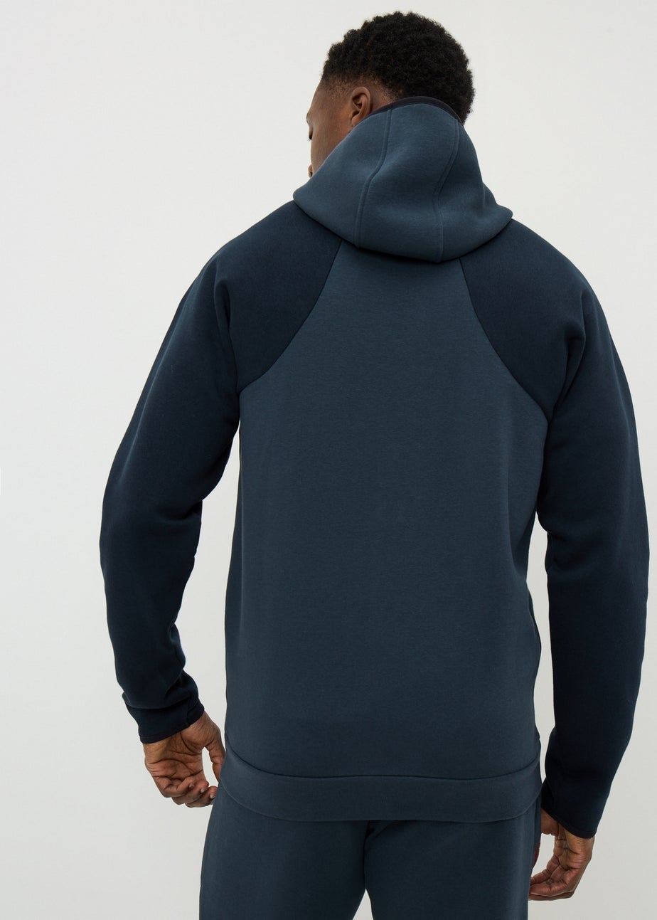 Souluxe Navy Zip Up Hoodie