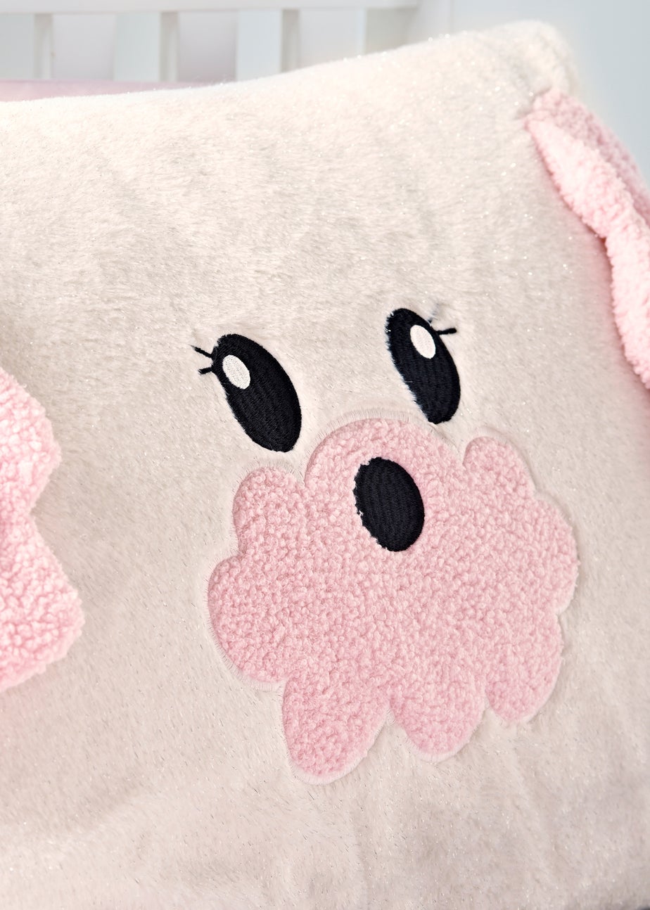 Pink Poodle Faux Fur Duvet Set