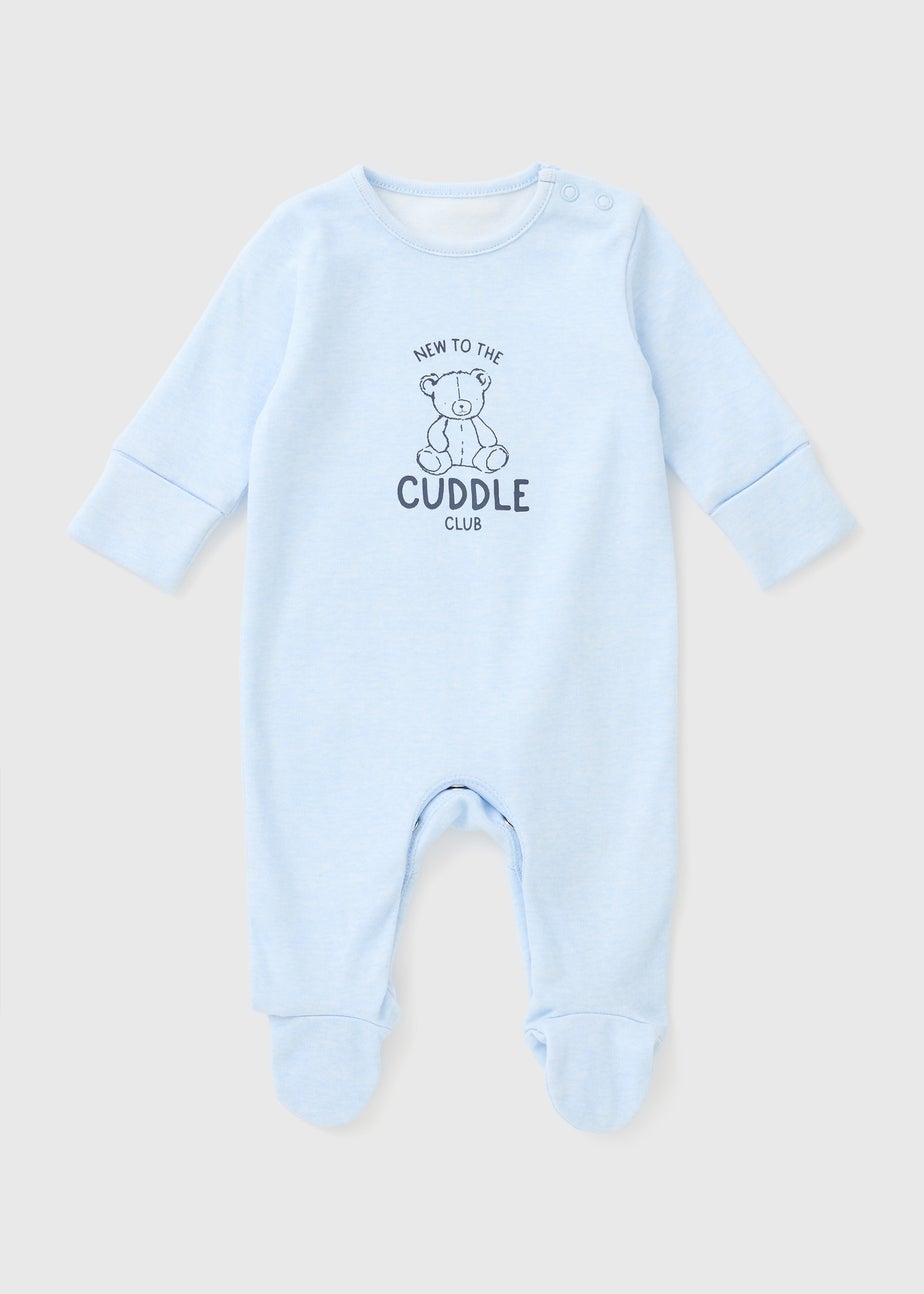 Baby Blue Cuddle Club Sleepsuit (Newborn-18mths)
