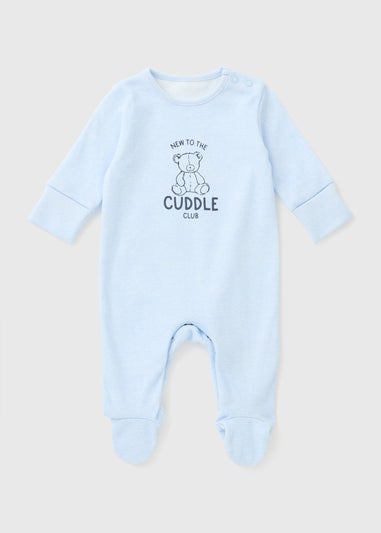 Baby Blue Cuddle Club Sleepsuit (Newborn-18mths)