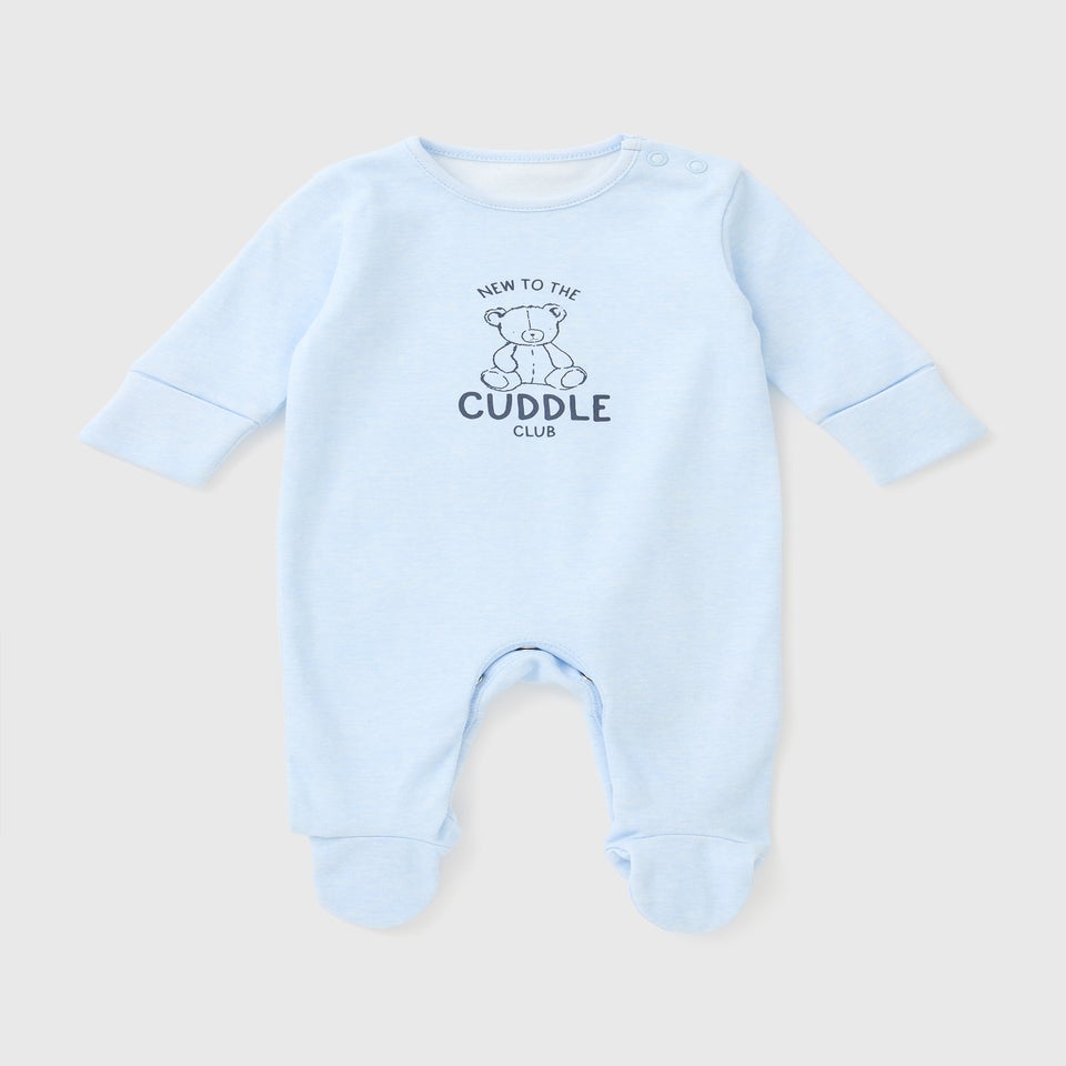 Baby Blue Cuddle Club Sleepsuit (Newborn-18mths)
