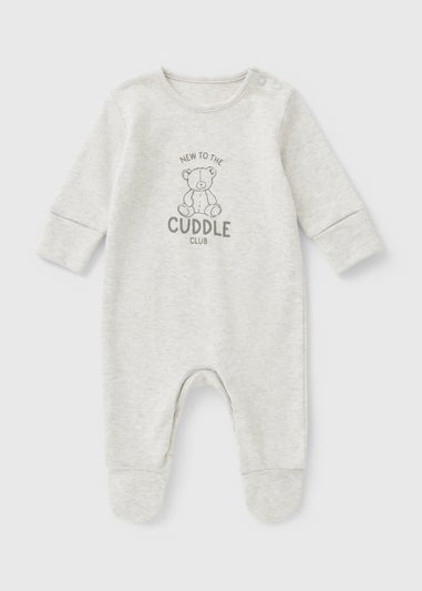 Baby Grey Cuddle Club Sleepsuit (Newborn-18mths)