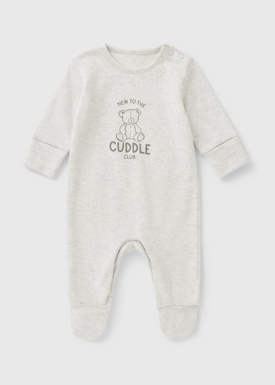 Baby Grey Cuddle Club Sleepsuit (Newborn-18mths)