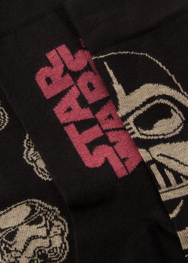 Star Wars 3 Pack Black Darth Vader Socks