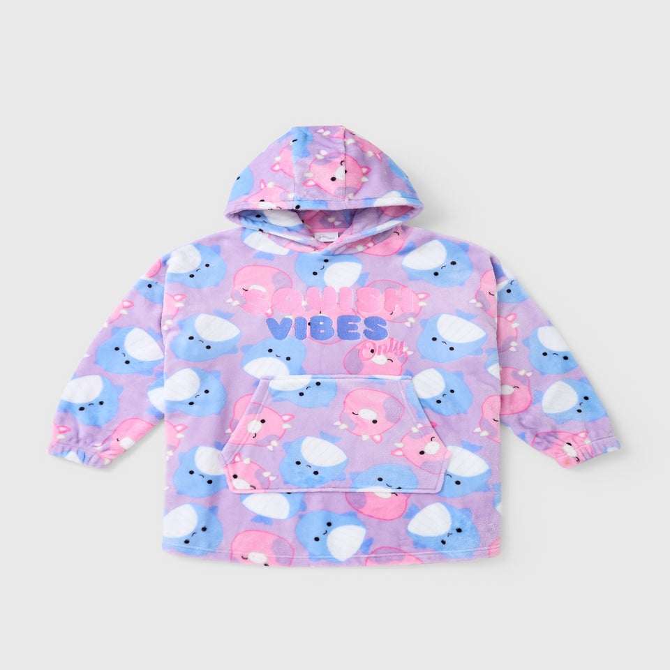 Squishamallows Girls Purple Snuggle Hoodie (3-13yrs)