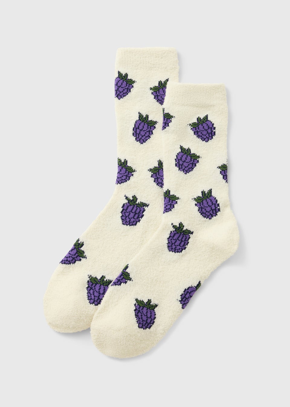 Purple Fruit Socks In 3D Grape