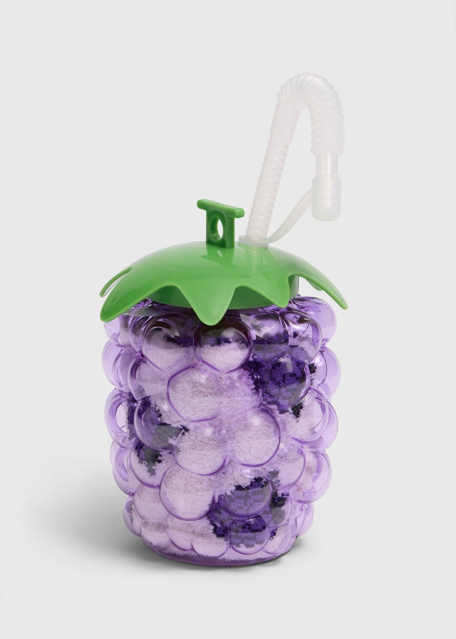 Purple Fruit Socks In 3D Grape