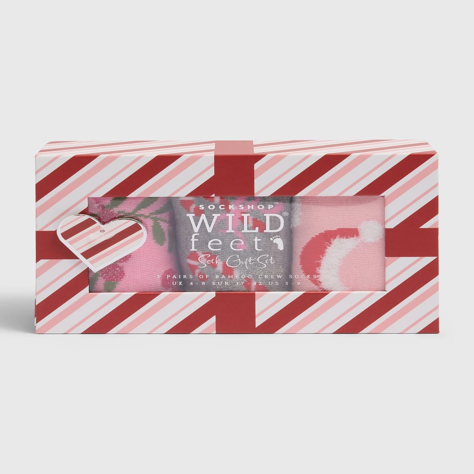 Wildfeet 3 Pack Pink Christmas Gift Set