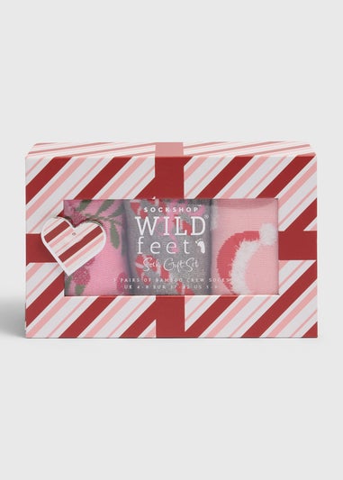 Wildfeet 3 Pack Pink Christmas Gift Set