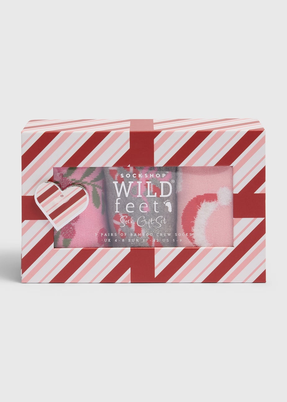 Wildfeet 3 Pack Pink Christmas Gift Set