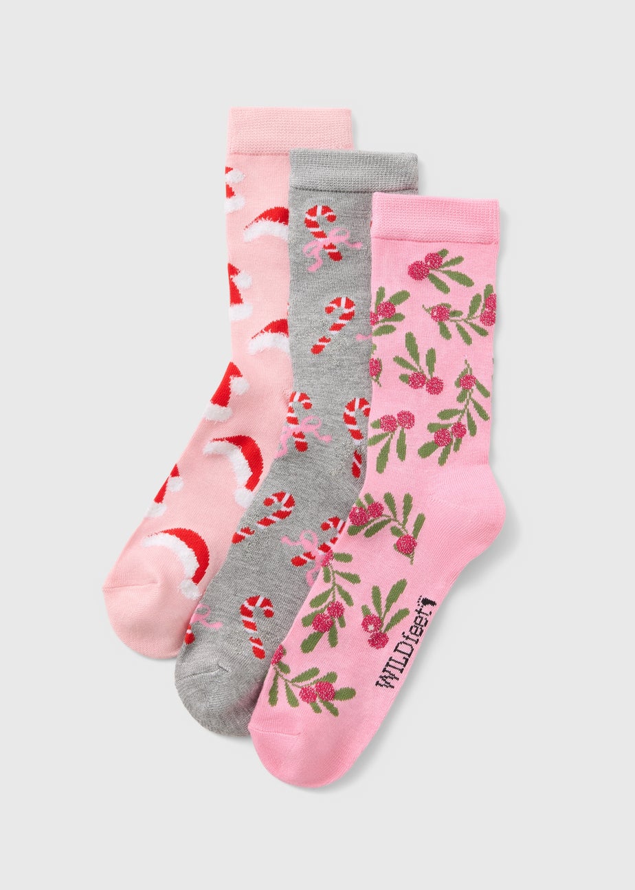 Wildfeet 3 Pack Pink Christmas Gift Set