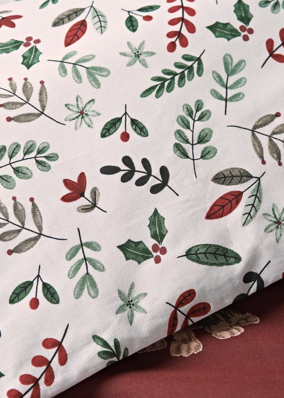 Red Christmas Dog Duvet Set
