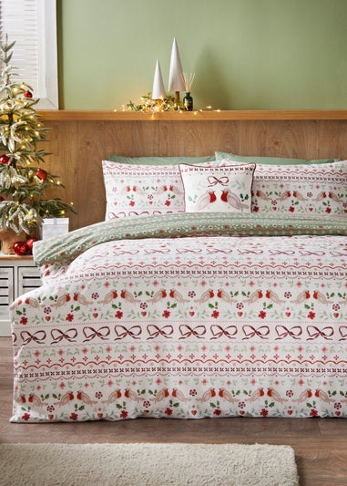 Red Robin Fairisle Duvet Set