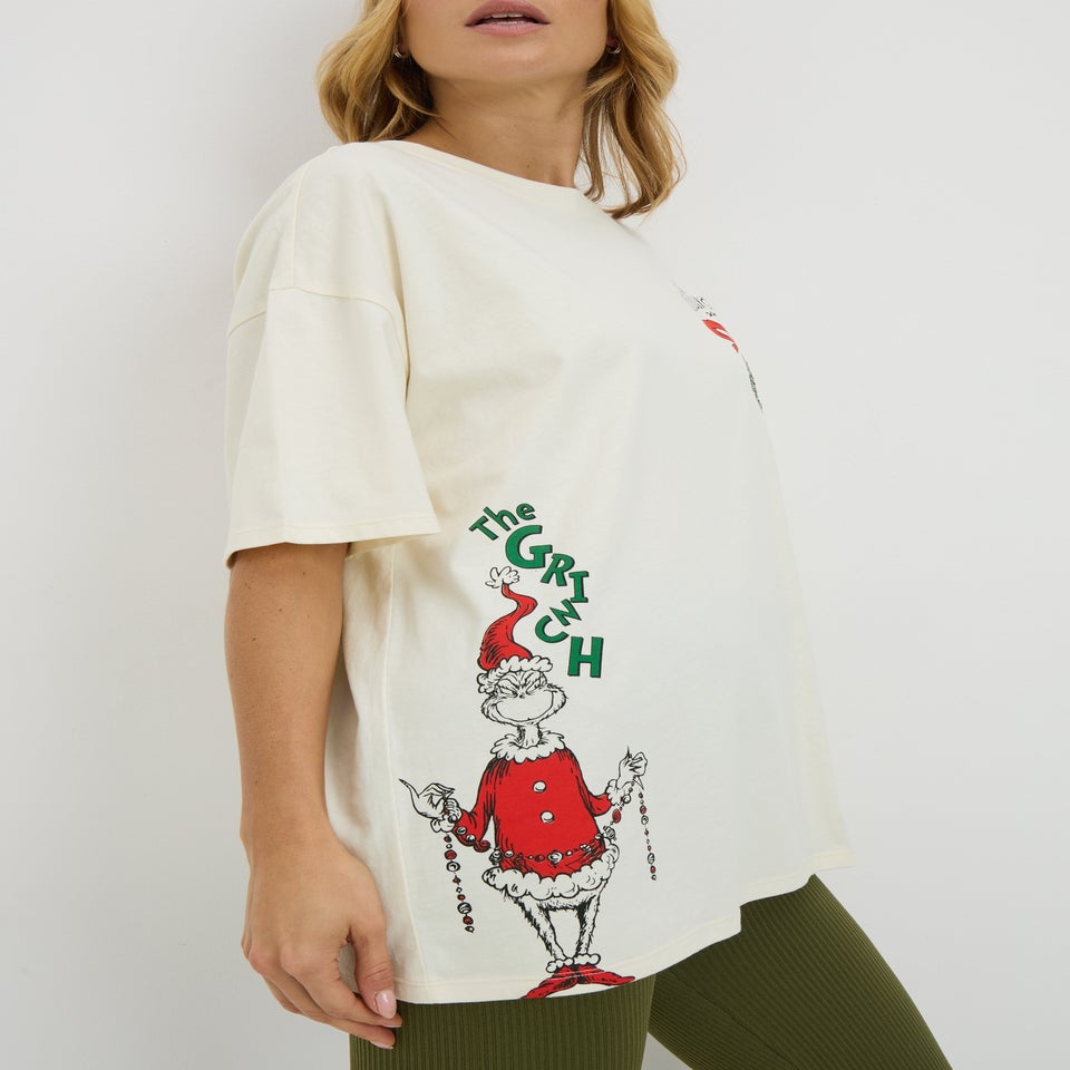 Cream Grinch T Shirt