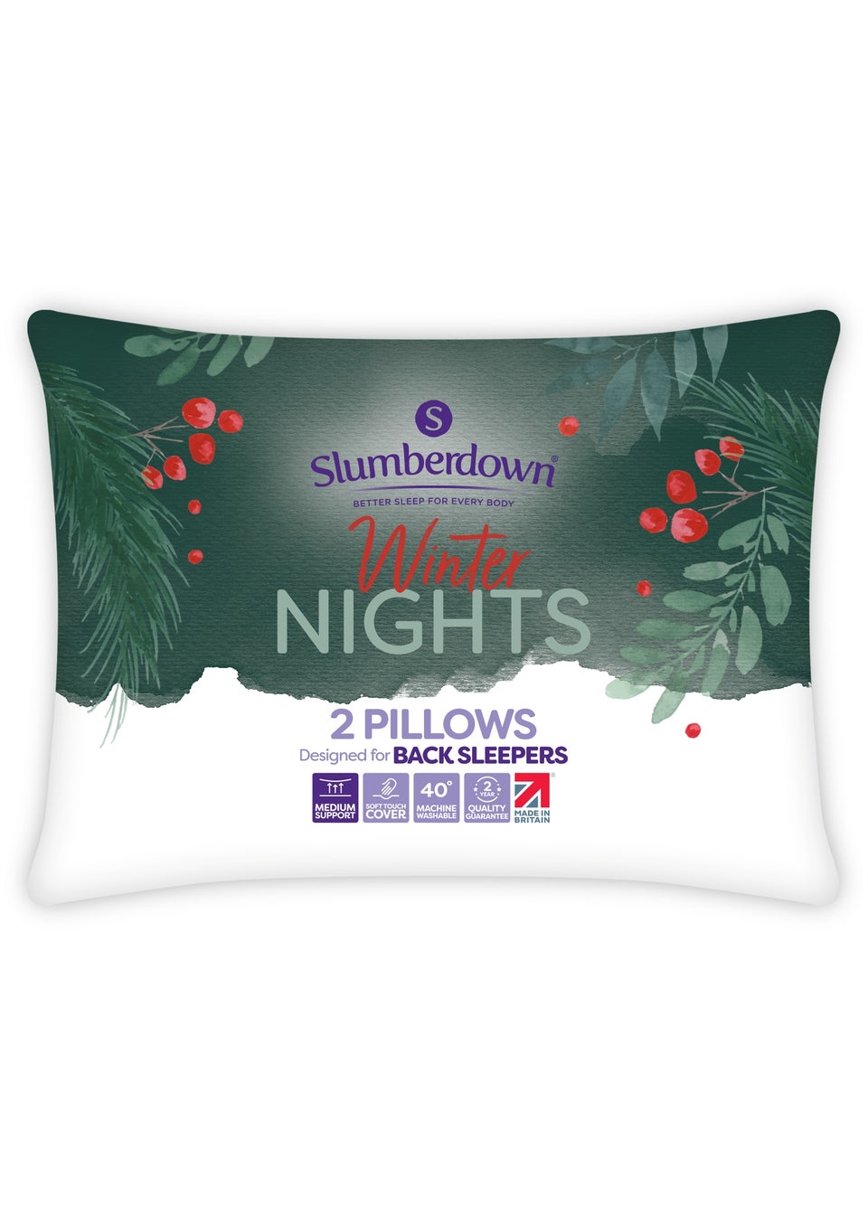 Slumberdown Winter Night Pillow Pair