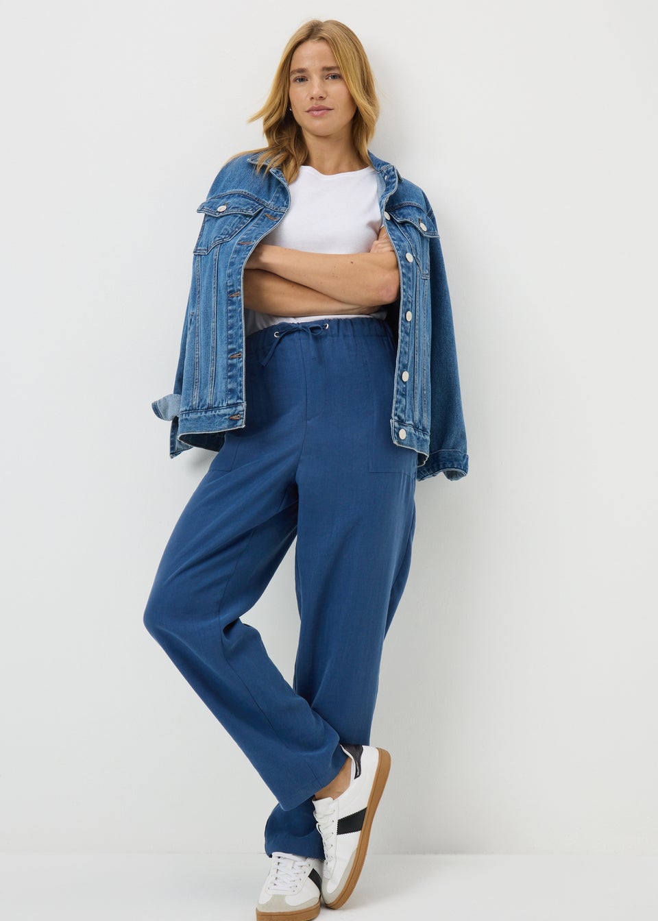 Blue Utility Joggers