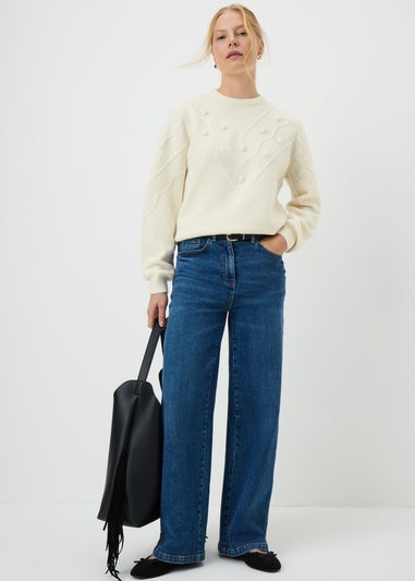 Cream Bobble Stitch Jumper