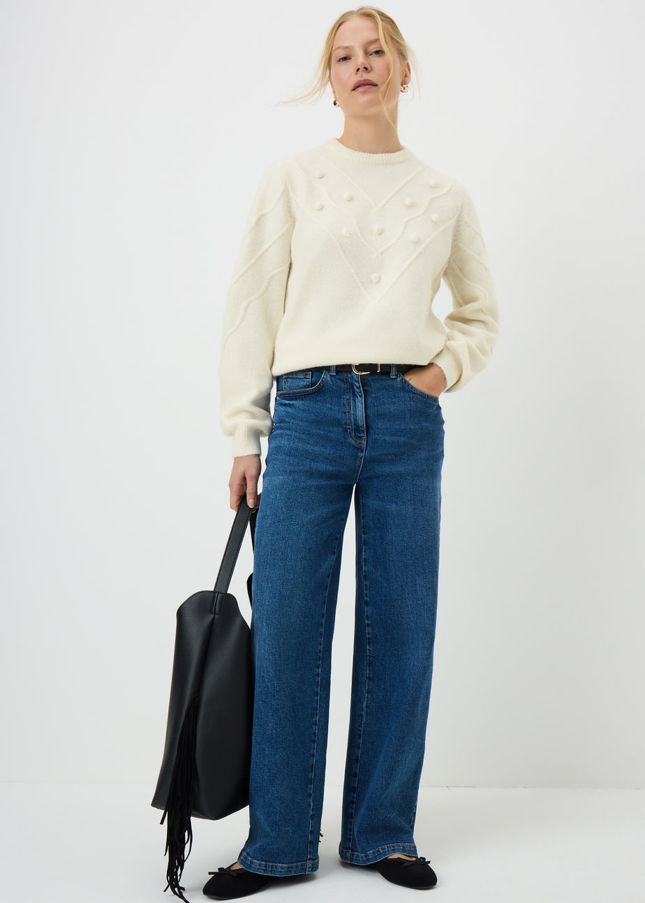 Cream Bobble Stitch Jumper