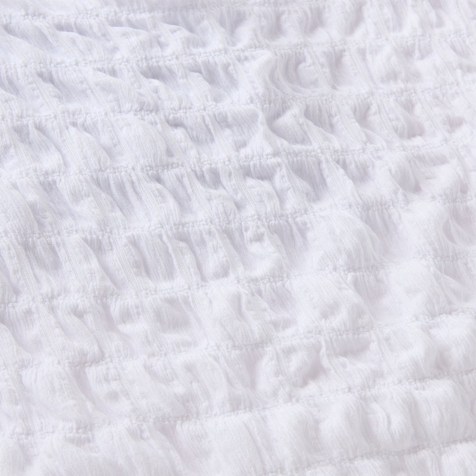 2 Pack Girls Black & White Crinkle Tops (7-15yrs)