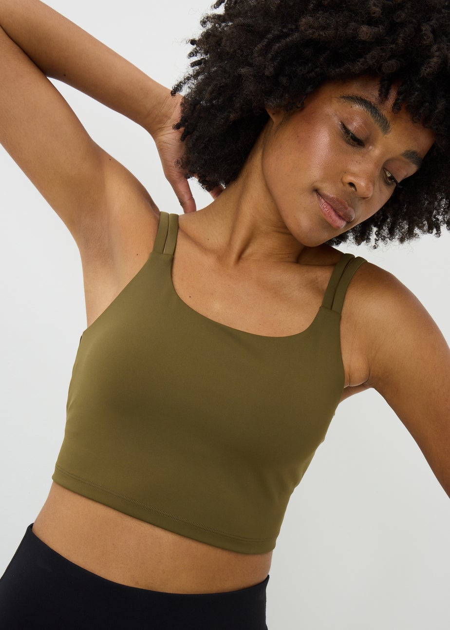 Khaki Double Strap Cami Top