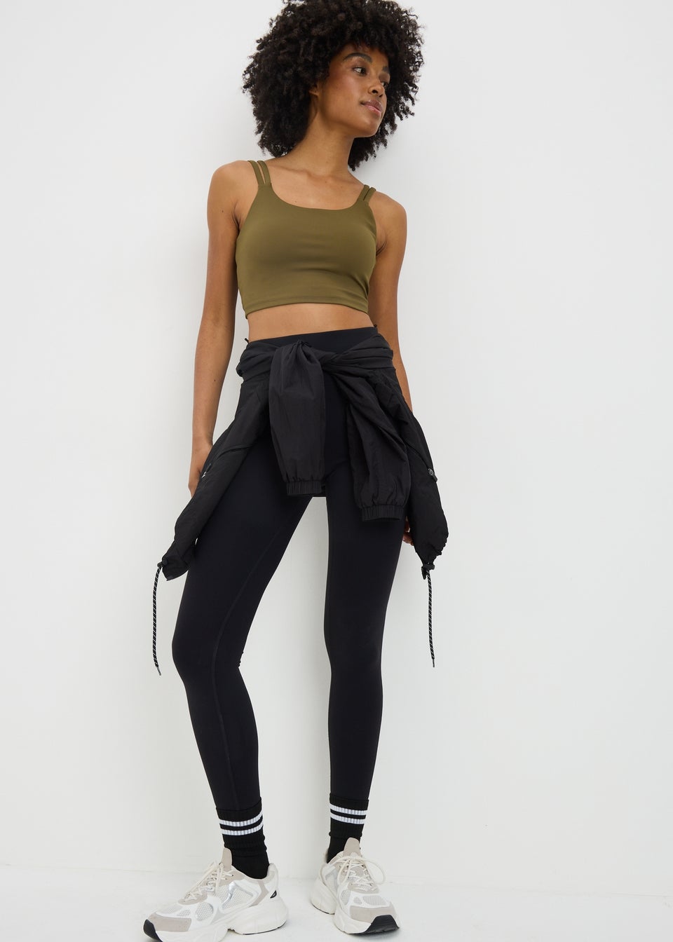 Khaki Double Strap Cami Top