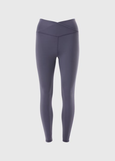 Grape Wrap Waist Leggings