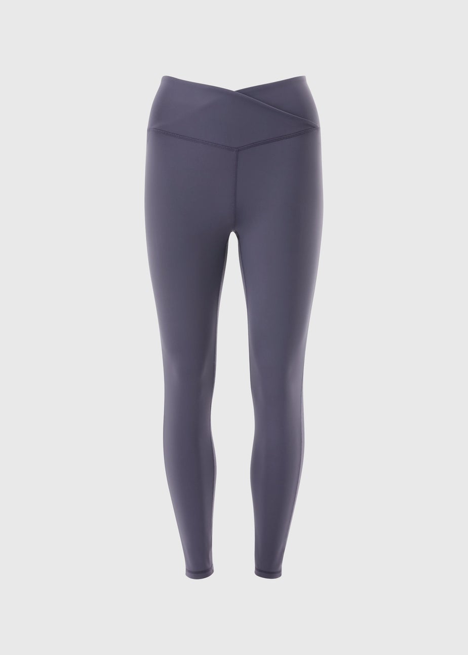 Grape Wrap Waist Leggings