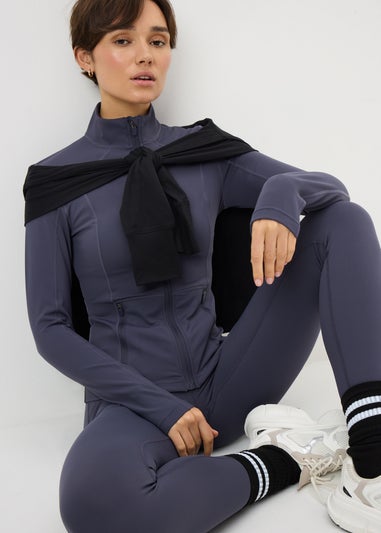 Souluxe Grape Zip Through Jacket