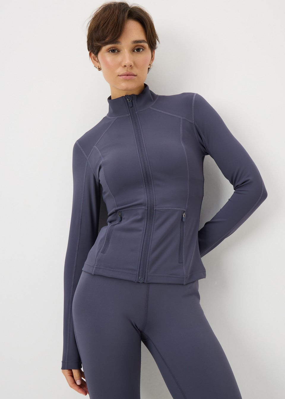 Souluxe Grape Zip Through Jacket