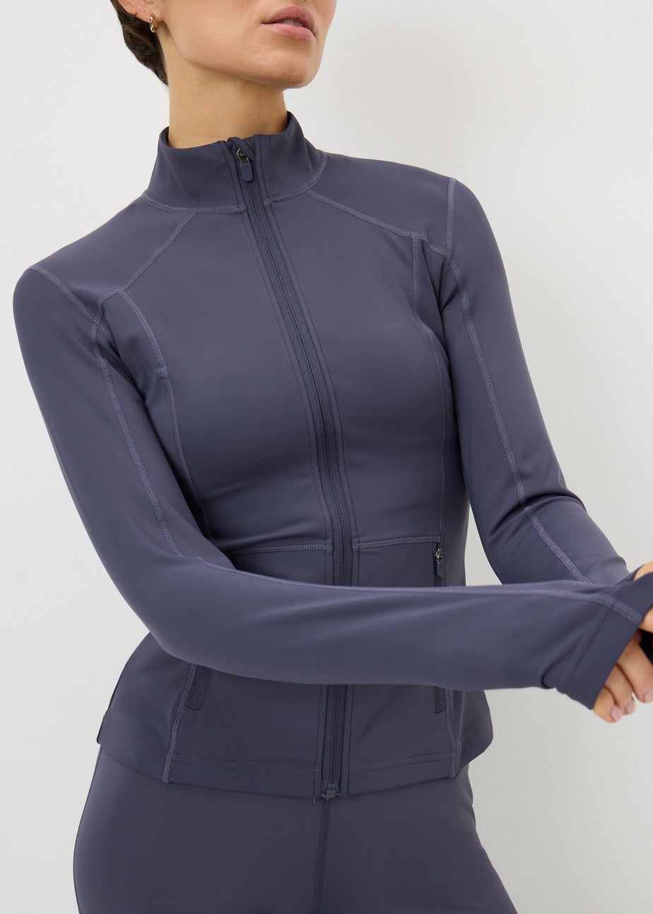 Souluxe Grape Zip Through Jacket