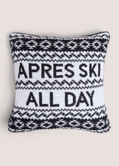Black Apre Ski All Day Cushion