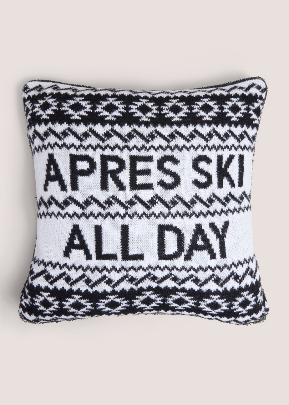 Black Apre Ski All Day Cushion