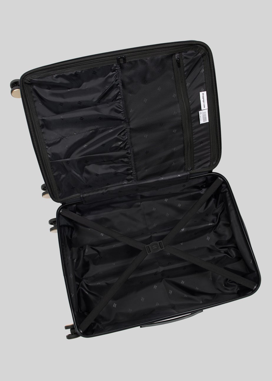 IT Luggage Brown Leopard Printed Hardshell Suitcase