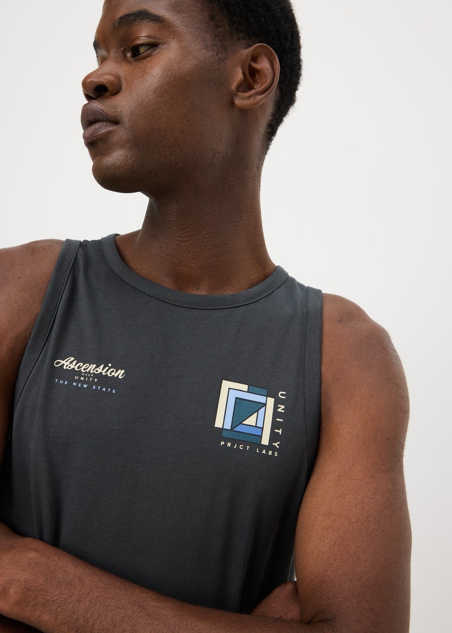 Charcoal Ascension Graphic Vest