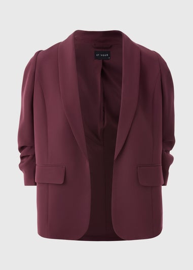 Et Vous Burgundy Blazer