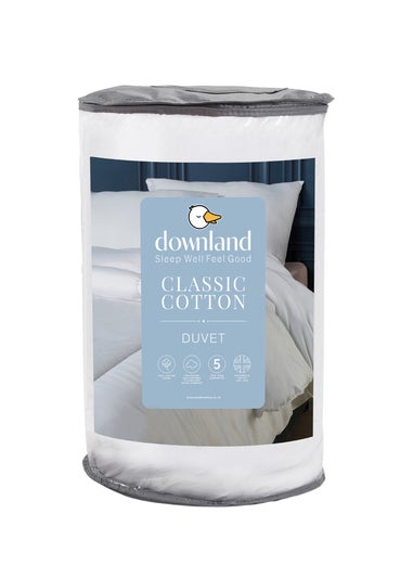 Downland White Classic Cotton Duvet (10.5 Tog)