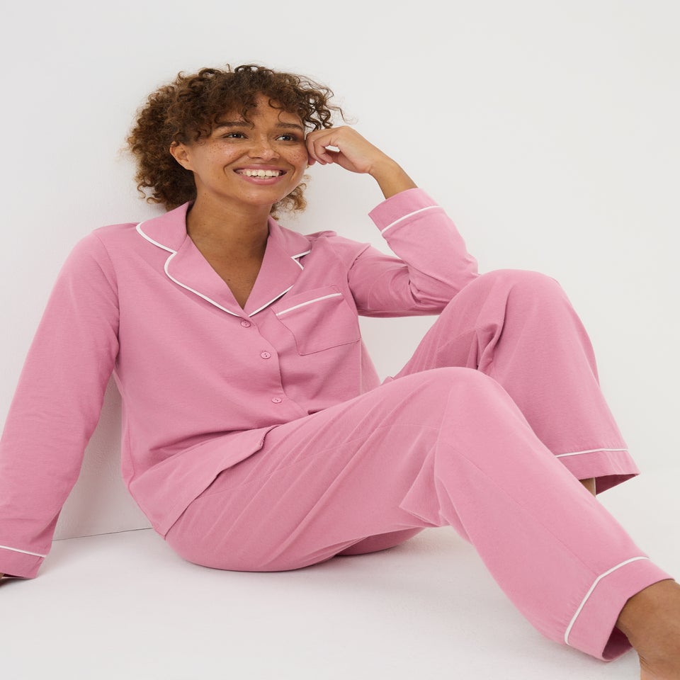 Pink Traditional Pyjama Set