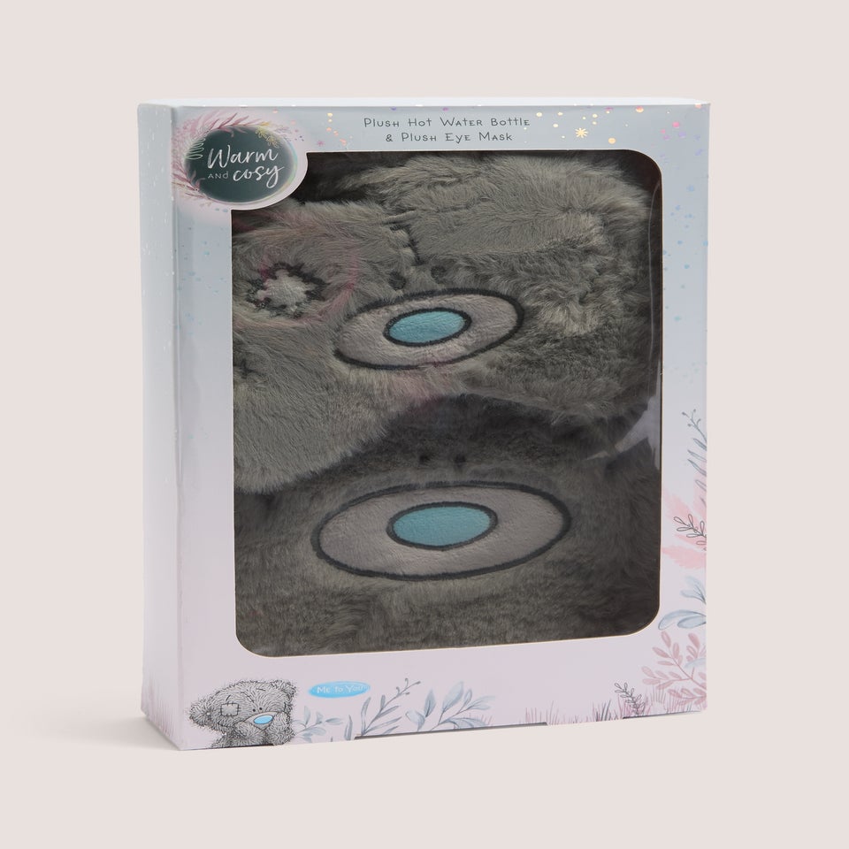 Tatty Teddy Hot water Bottle & Eye mask Set