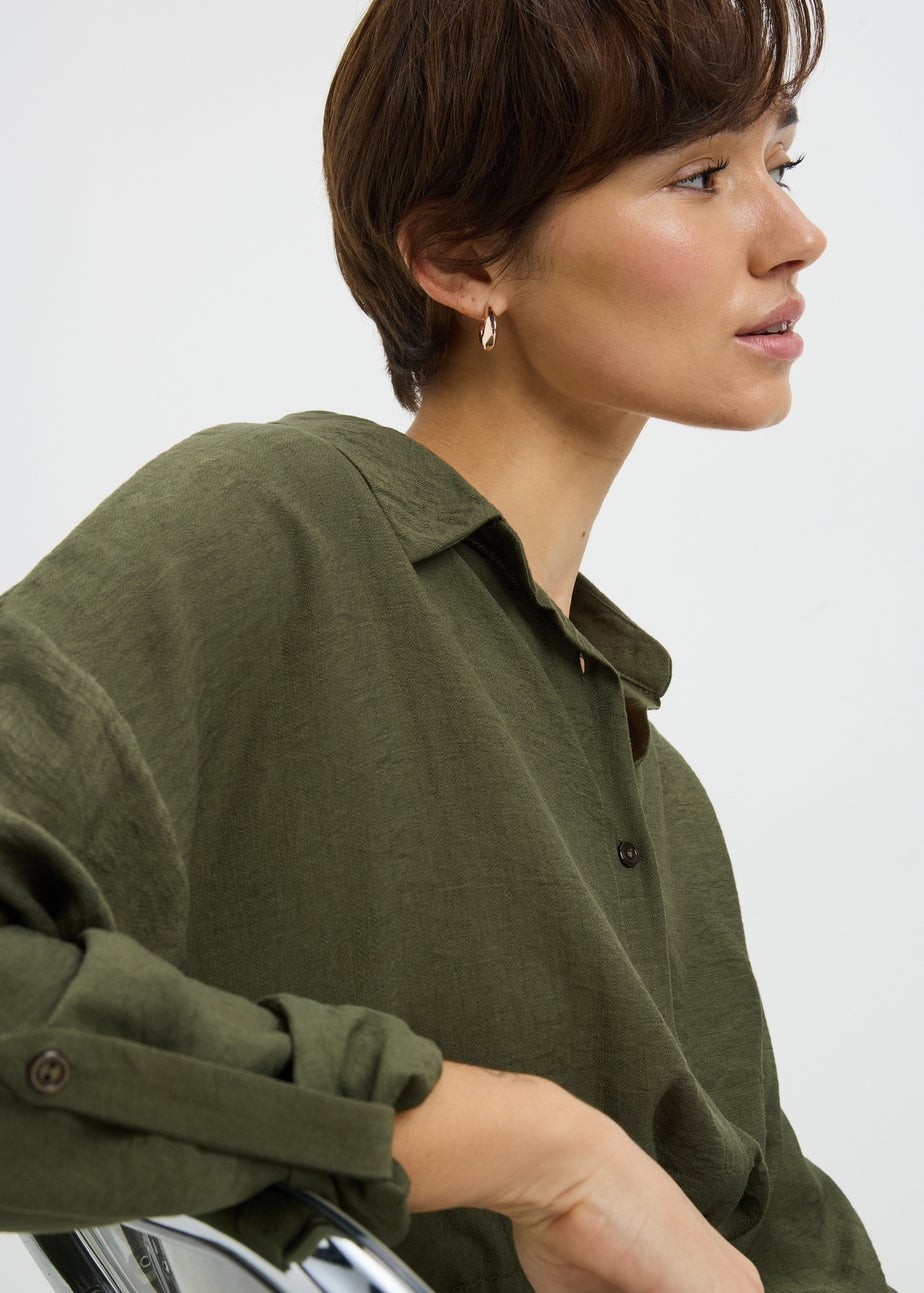 Green Channel Waist Shirt