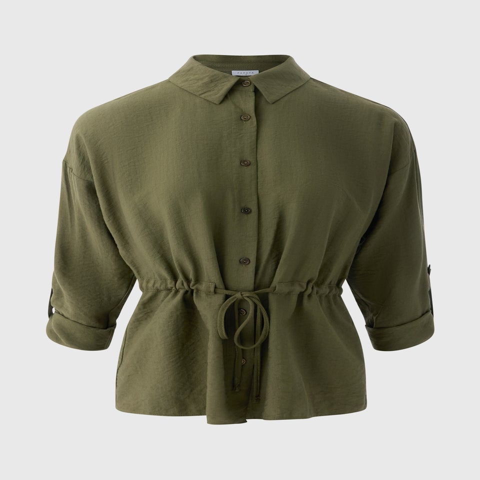 Green Channel Waist Shirt