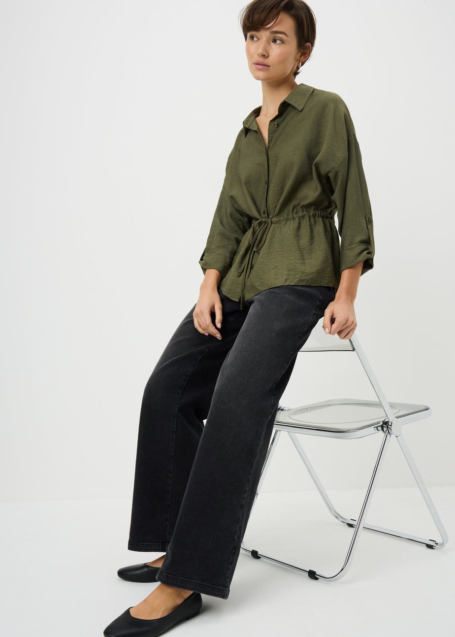 Green Channel Waist Shirt