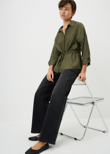Green Channel Waist Shirt